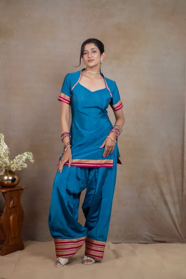 Blue_Irkal_Cotton_Parsi_Pant_Kurta_Set_For_Women