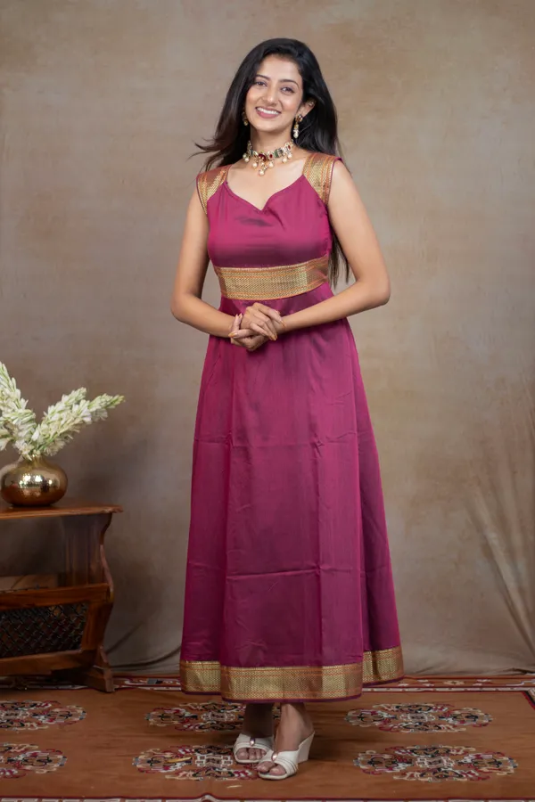 Pink_Irkal_Cotton_Flared_Dress_For_Women