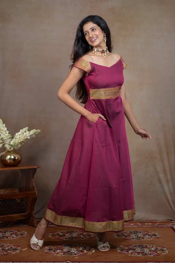 Pink_Irkal_Cotton_Flared_Dress_For_Women