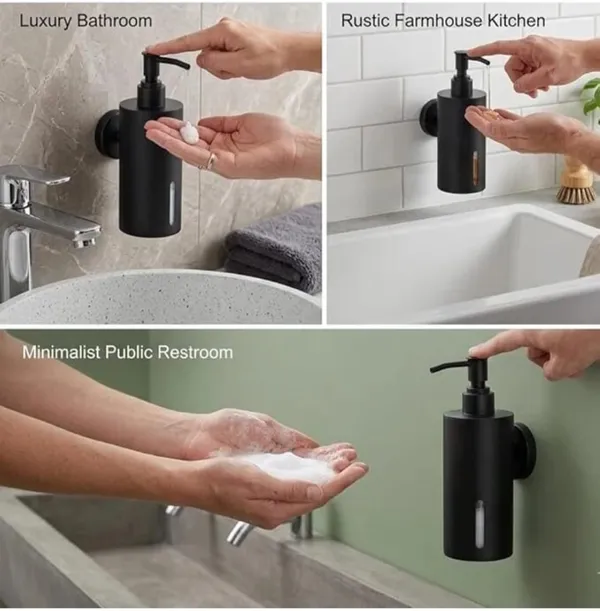 Black_Wall_Mounted_Stainless_Steel_Liquid_Soap_Dispenser