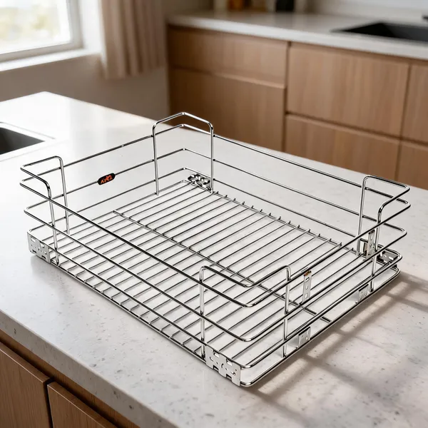 Stainless_Steel_Plain_Modular_Kitchen_Basket_Trolley