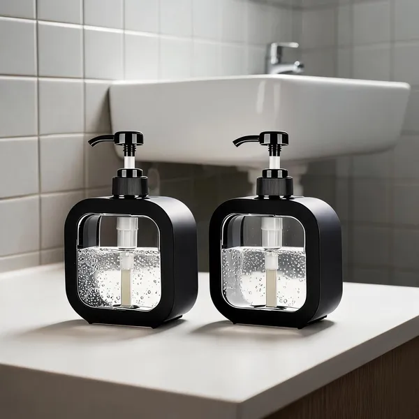 Acrylic_Square_Bathroom_Soap_Dispenser_Pack_Of_2