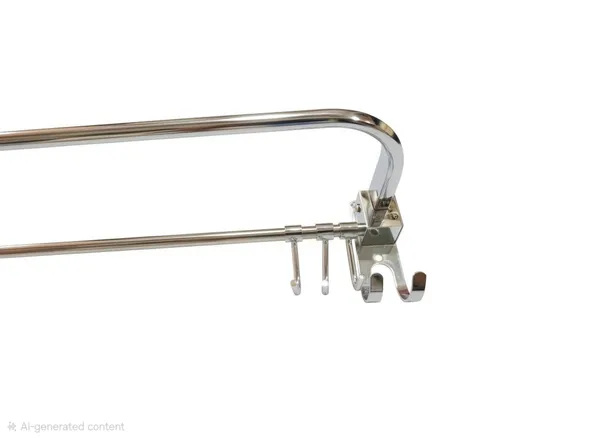 Stainless_Steel_Towel_Fold_Rod_With_Double_Moving_Hooks