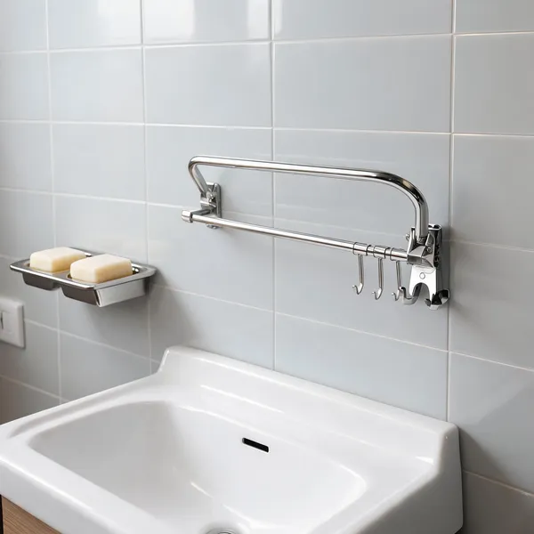 Stainless_Steel_Towel_Fold_Rod_With_Double_Moving_Hooks
