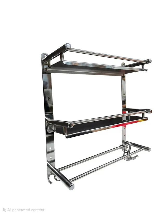 Stainless_Steel_3_Layer_Shelf_With_Rod_And_Moving_Hooks