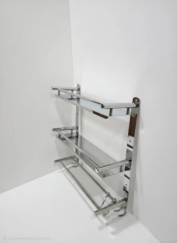 Stainless_Steel_3_Layer_Shelf_With_Rod_And_Moving_Hooks
