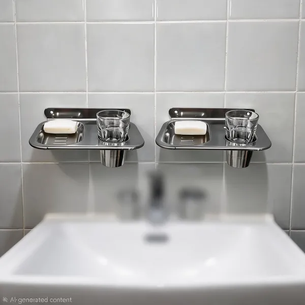 Stainless_Steel_Glass_Soap_Dish_Toothbrush_Holder_Tumbler_Pack_Of_2