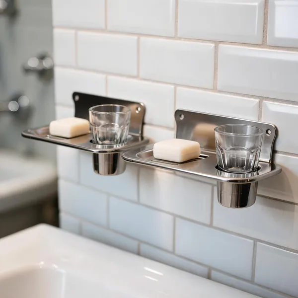 Stainless_Steel_Glass_Soap_Dish_Toothbrush_Holder_Tumbler_Pack_Of_2