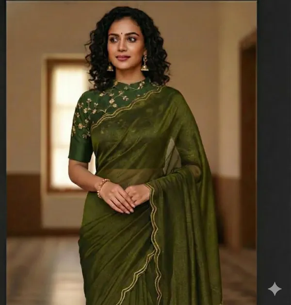 Mehendi_Star_Georgette_Saree_For_Women