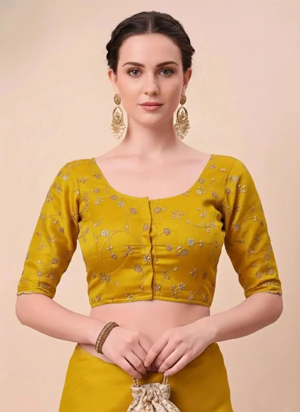 Yellow_Star_Georgette_Saree_For_Women