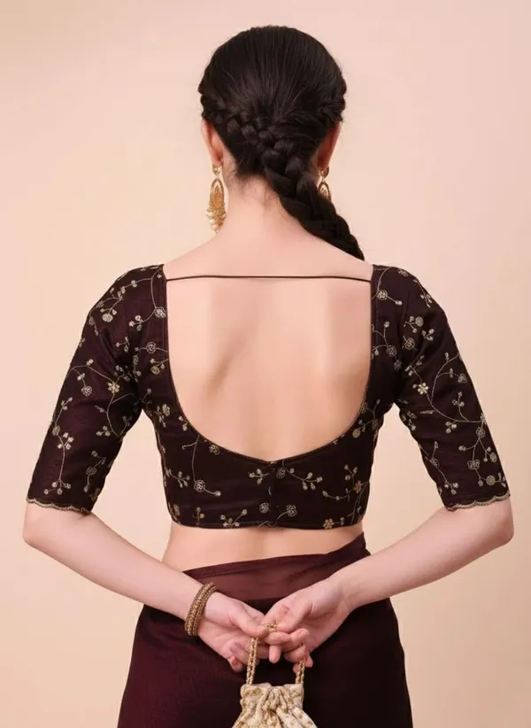 Maroon_Star_Georgette_Self_Design_Saree_For_Women