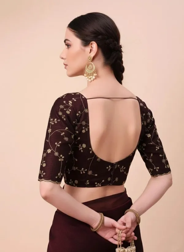 Maroon_Star_Georgette_Self_Design_Saree_For_Women