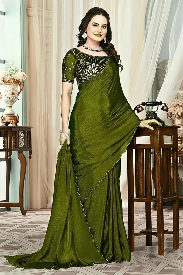 Mehendi_Star_Georgette_Saree_For_Women