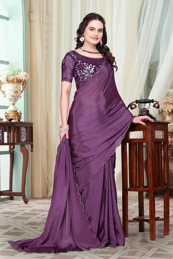 Purple_Star_Georgette_Saree_For_Women