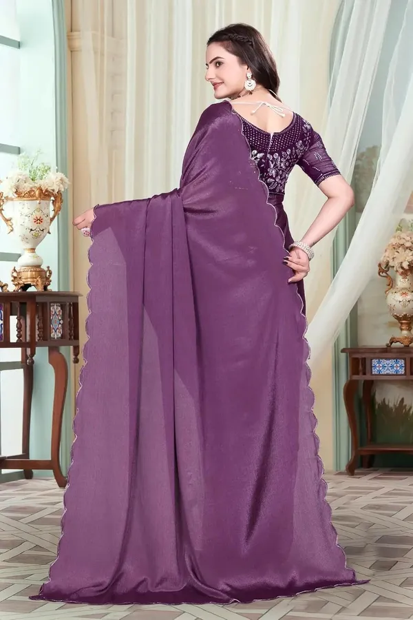 Purple_Star_Georgette_Saree_For_Women