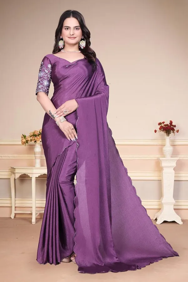 Onion_Star_Georgette_Saree_For_Women
