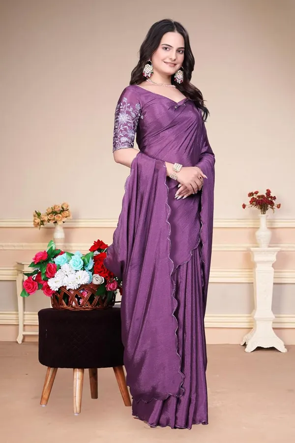 Onion_Star_Georgette_Saree_For_Women