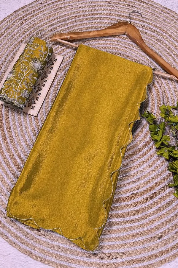 Yellow_Star_Georgette_Saree_For_Women