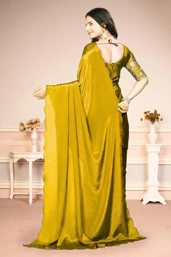 Yellow_Star_Georgette_Saree_For_Women