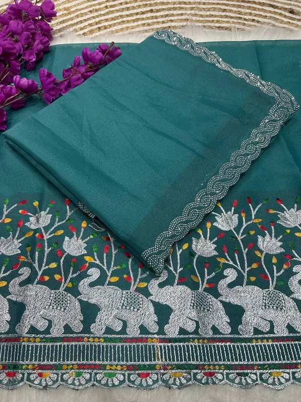 Blue_Star_Georgette_Embroidered_Saree_For_Women