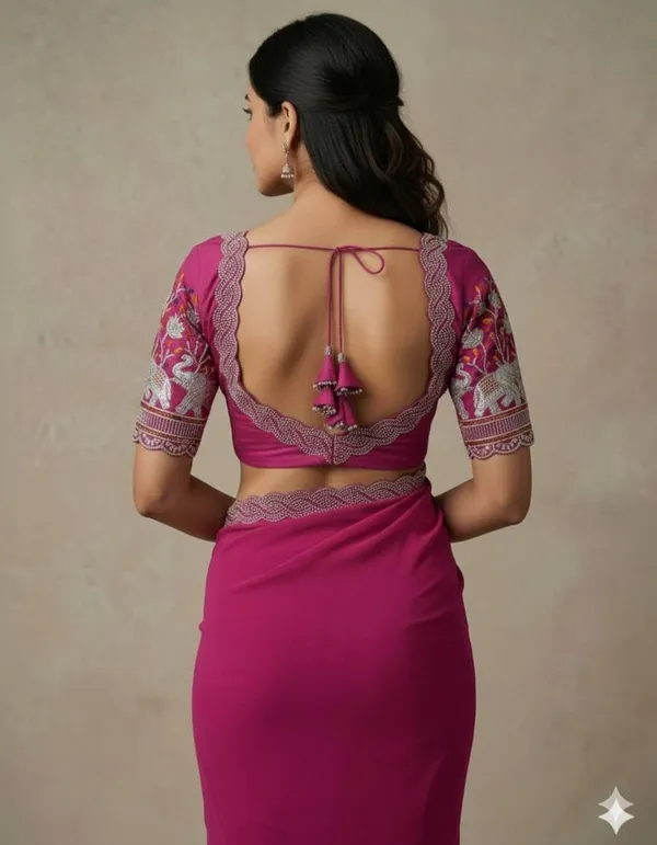 Pink_Star_Georgette_Embroidered_Saree_For_Women