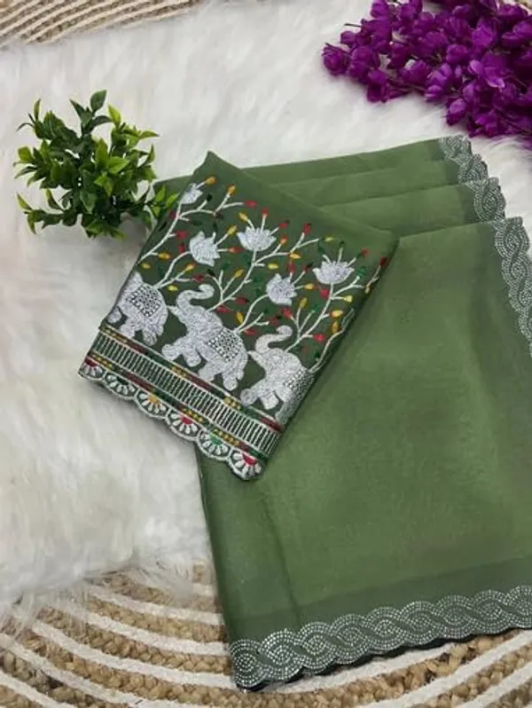 Green_Star_Georgette_Embroidered_Saree_For_Women