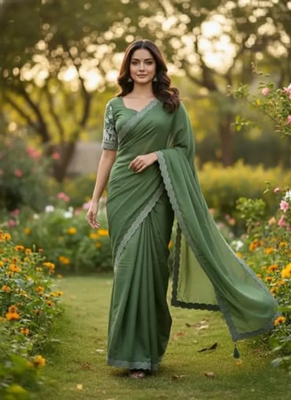 Green_Star_Georgette_Embroidered_Saree_For_Women
