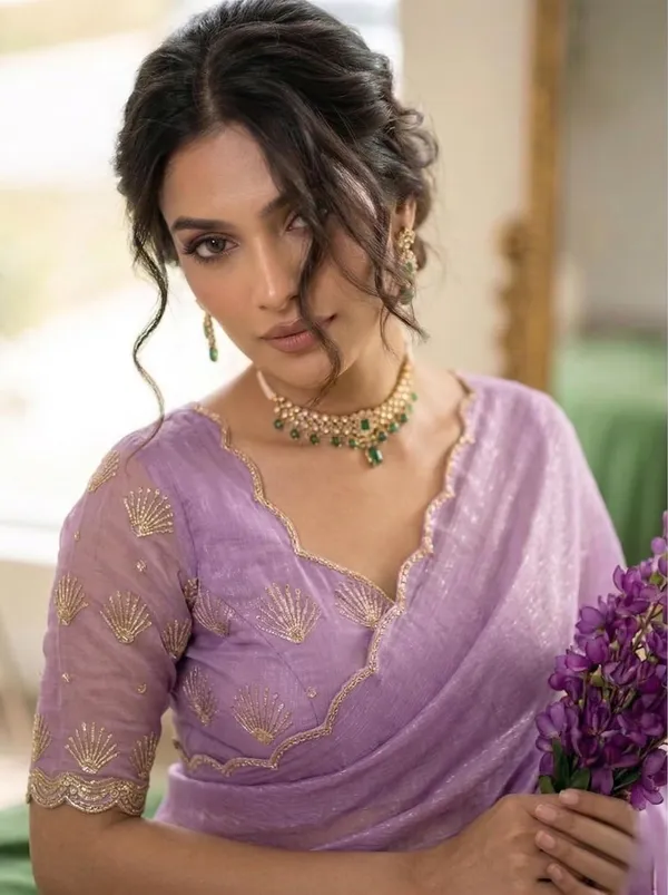 Purple_Star_Georgette_Saree_For_Women