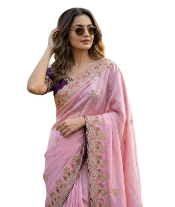 Pink_Star_Georgette_Embroidered_Saree_For_Women