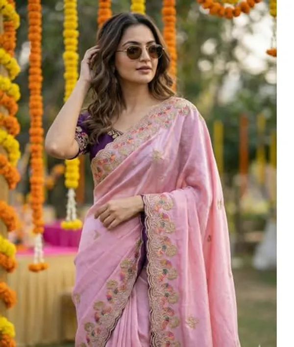 Pink_Star_Georgette_Embroidered_Saree_For_Women