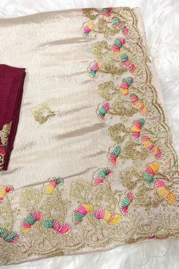 Gold_Star_Georgette_Embroidered_Saree_For_Women