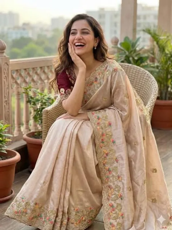Gold_Star_Georgette_Embroidered_Saree_For_Women