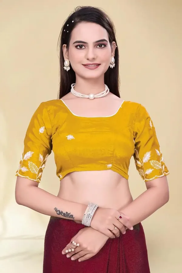 Maroon_Star_Georgette_Saree_For_Women