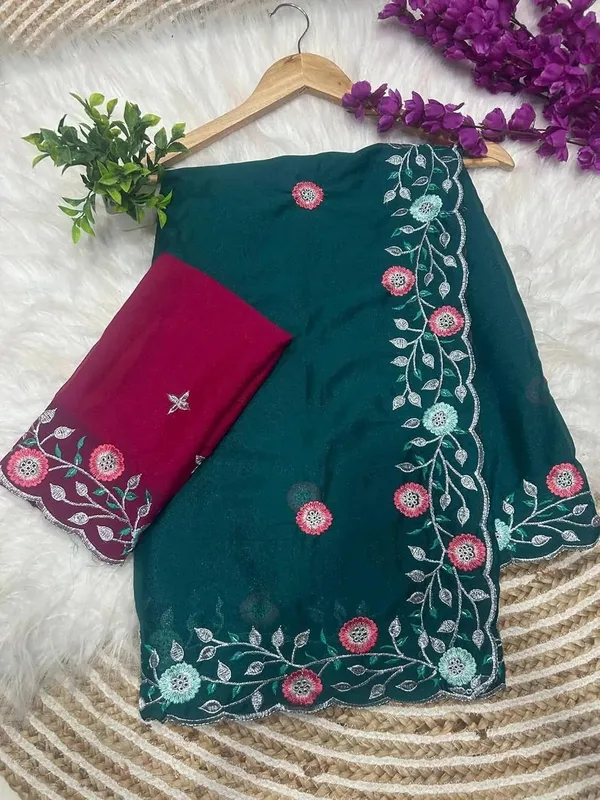 Blue_Star_Georgette_Embroidered_Saree_For_Women