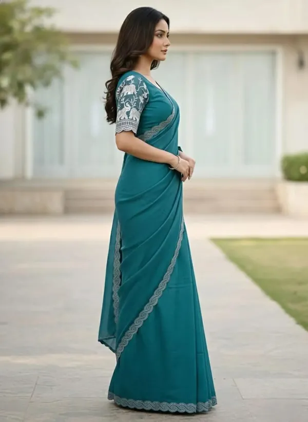 Blue_Star_Georgette_Saree_For_Women