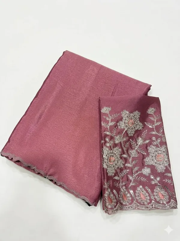 Pink_Star_Georgette_Embellished_Border_Saree_For_Women