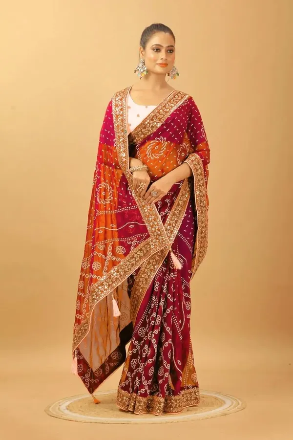Red_Star_Georgette_Bandhani_Saree_For_Women