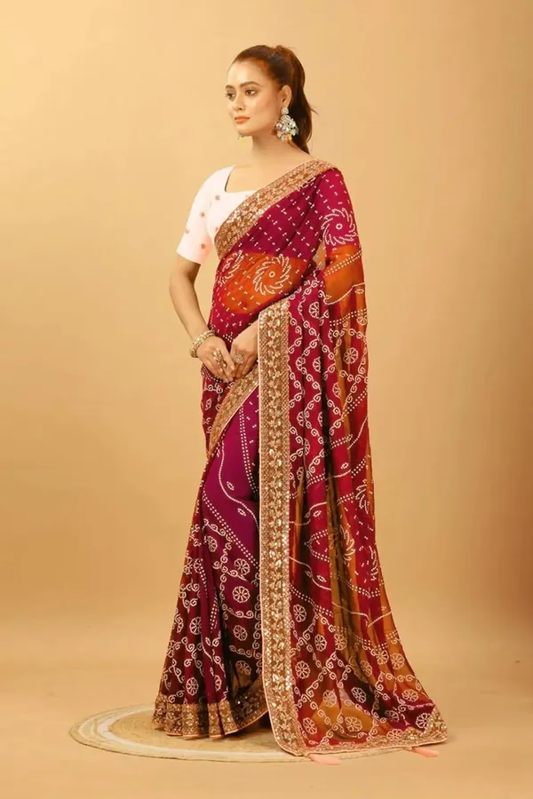 Red_Star_Georgette_Bandhani_Saree_For_Women
