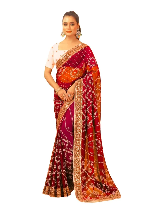 Red_Star_Georgette_Bandhani_Saree_For_Women
