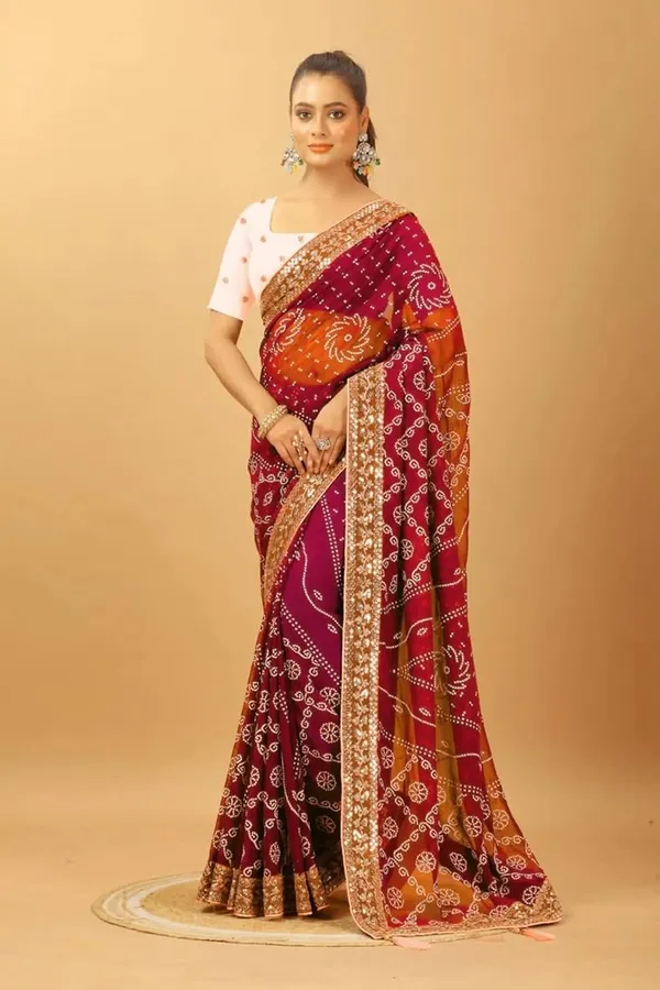Red_Star_Georgette_Bandhani_Saree_For_Women