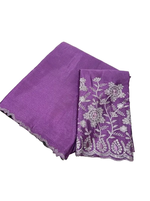 Purple_Star_Georgette_Embellished_Border_Saree_For_Women