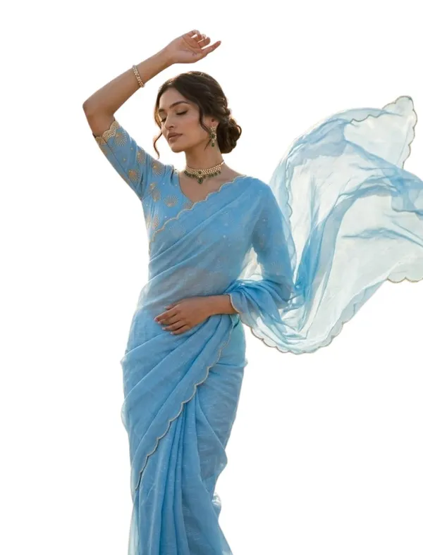Blue_Star_Georgette_Embroidered_Saree_For_Women