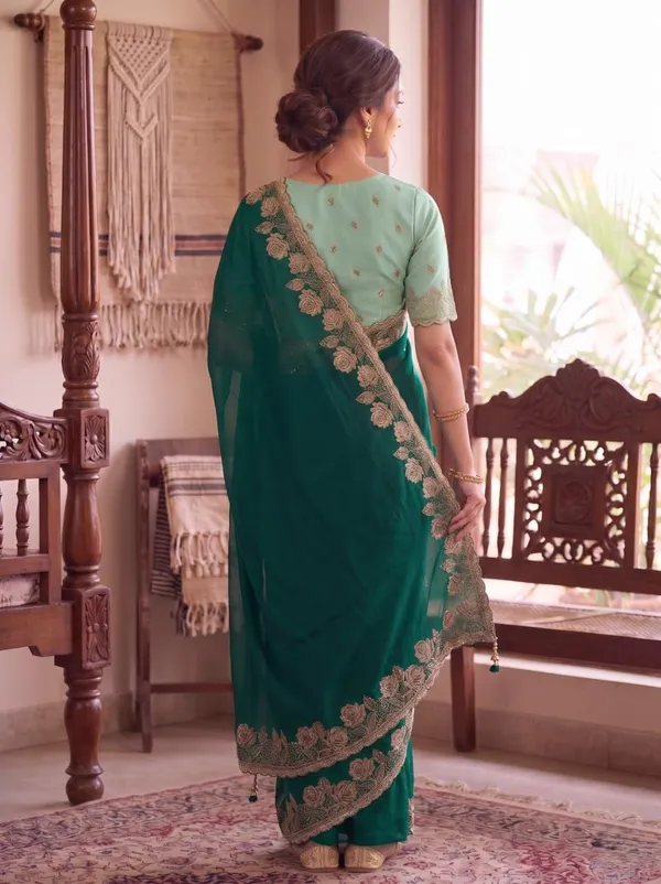 Green_Star_Georgette_Embroidered_Saree_For_Women