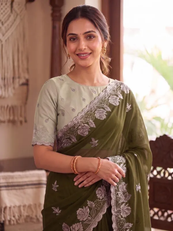 Mehendi_Star_Georgette_Embroidered_Saree_For_Women
