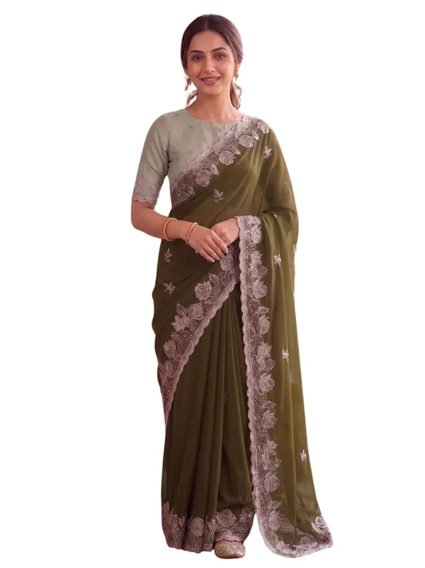 Mehendi_Star_Georgette_Embroidered_Saree_For_Women