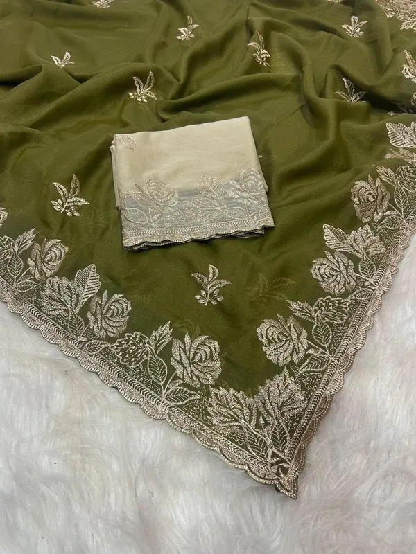 Mehendi_Star_Georgette_Embroidered_Saree_For_Women