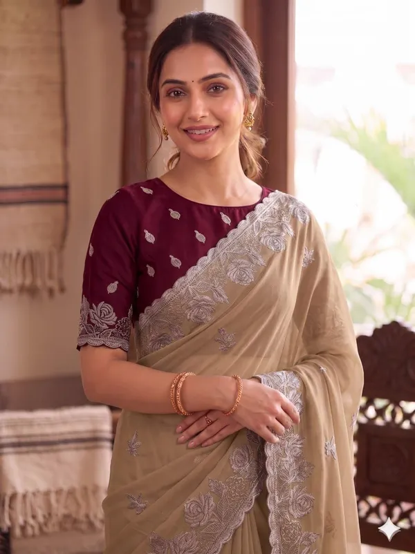 Chiku_Star_Georgette_Saree_For_Women