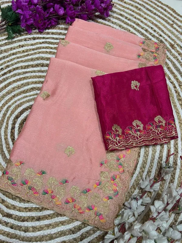 Pink_Star_Georgette_Embroidered_Saree_For_Women