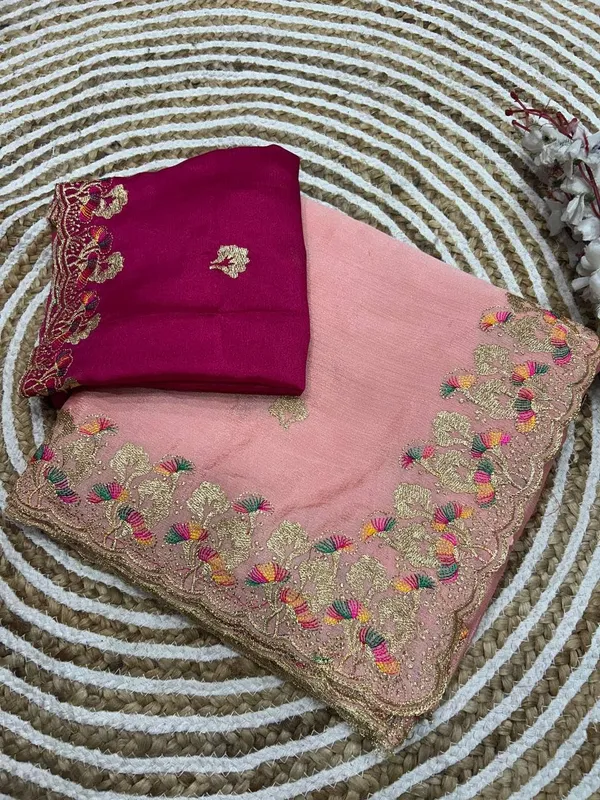Pink_Star_Georgette_Embroidered_Saree_For_Women