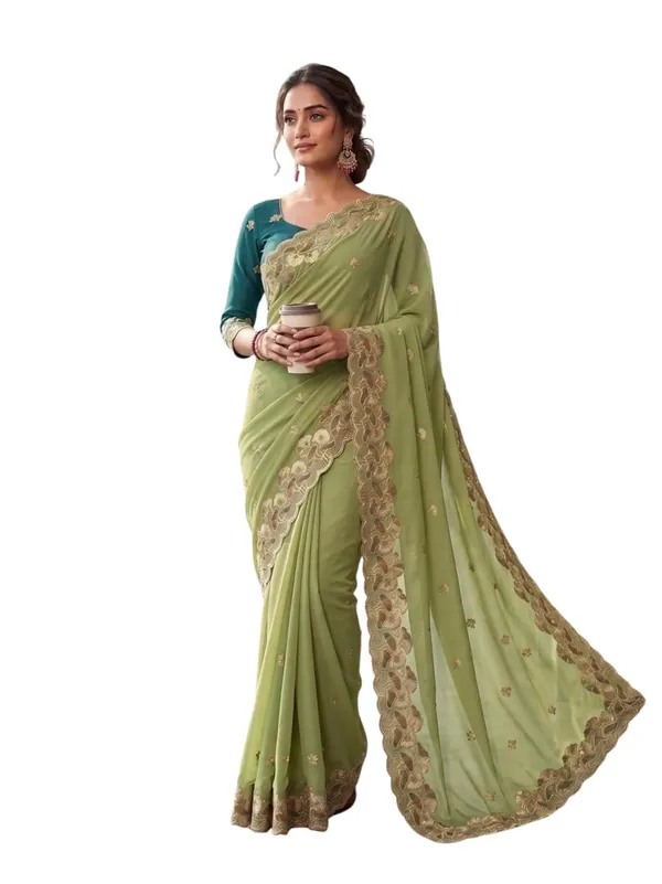 Pista_Star_Georgette_Embroidered_Saree_For_Women
